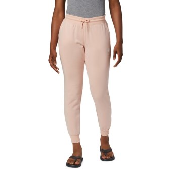 Columbia Ženske Hlače - Logo French Terry Jogger Roze | AZTR-34029